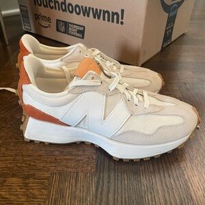Stylish Orange and White New Balance Sneakers